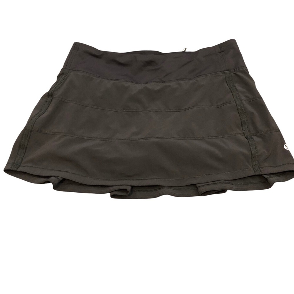 Lululemon Pace‎ Rival Skirt Women 6 Black Athletic Tennis Golf Skort